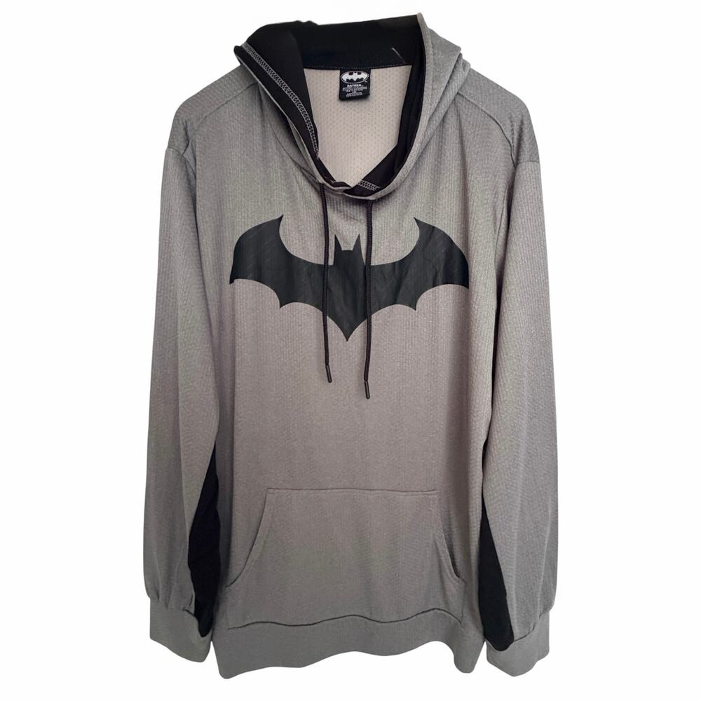 Batman Performance Hoodie Mens 2XL Gray